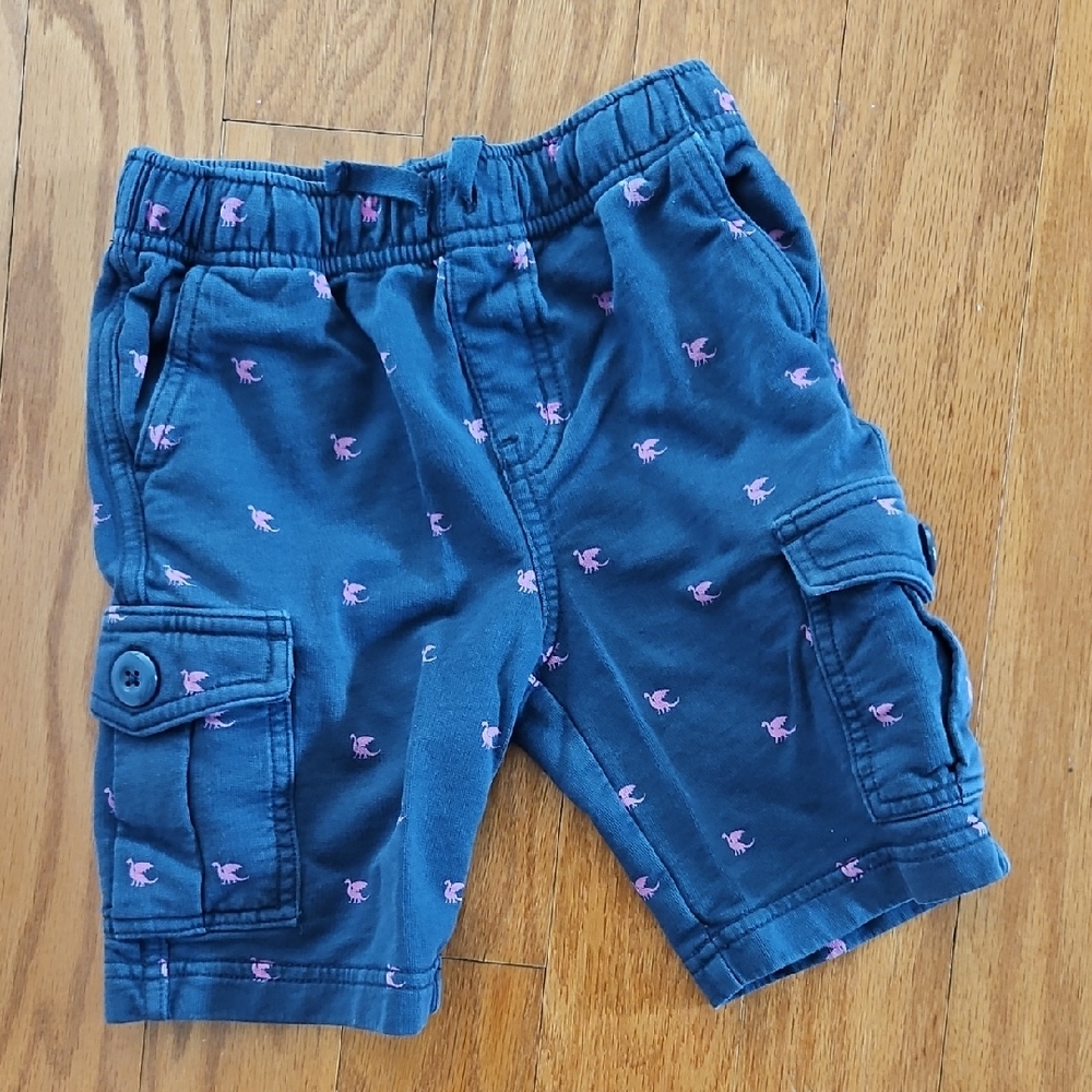 Tea Collection Navy Shorts with Pink Details